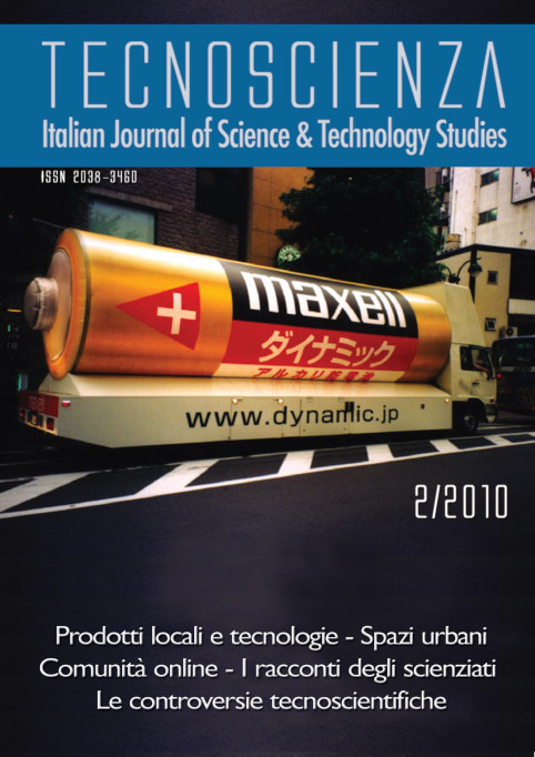 Cover of Tecnoscienza number 2 (2nd Issue, Year 2010)