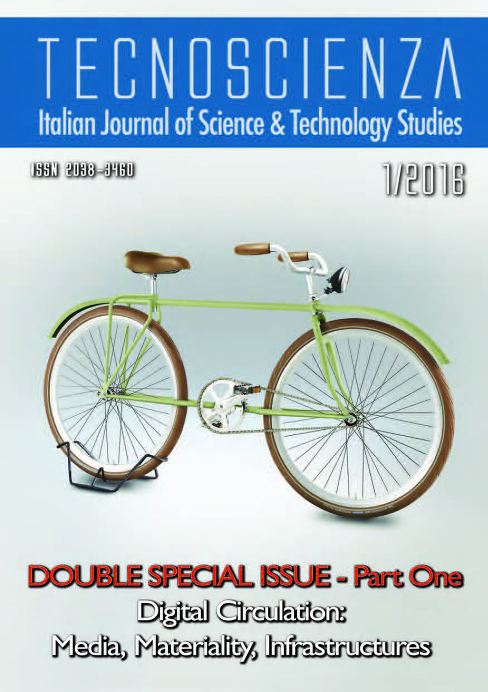 "Velocipedia" by Gianluca Gimini. Cover of Tecnoscienza number 13 (1st Issue, Year 2016)